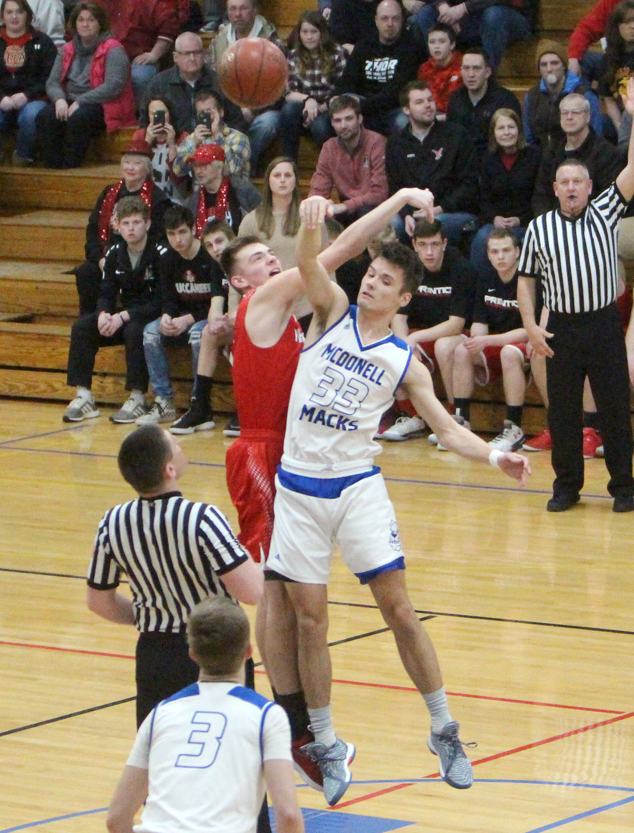 Prentice at McDonell boys basketball 3-2-19
